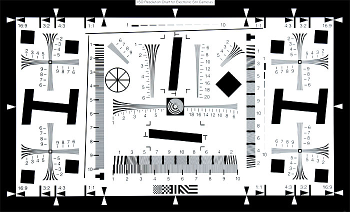 ISO12233分辨率測(cè)試卡